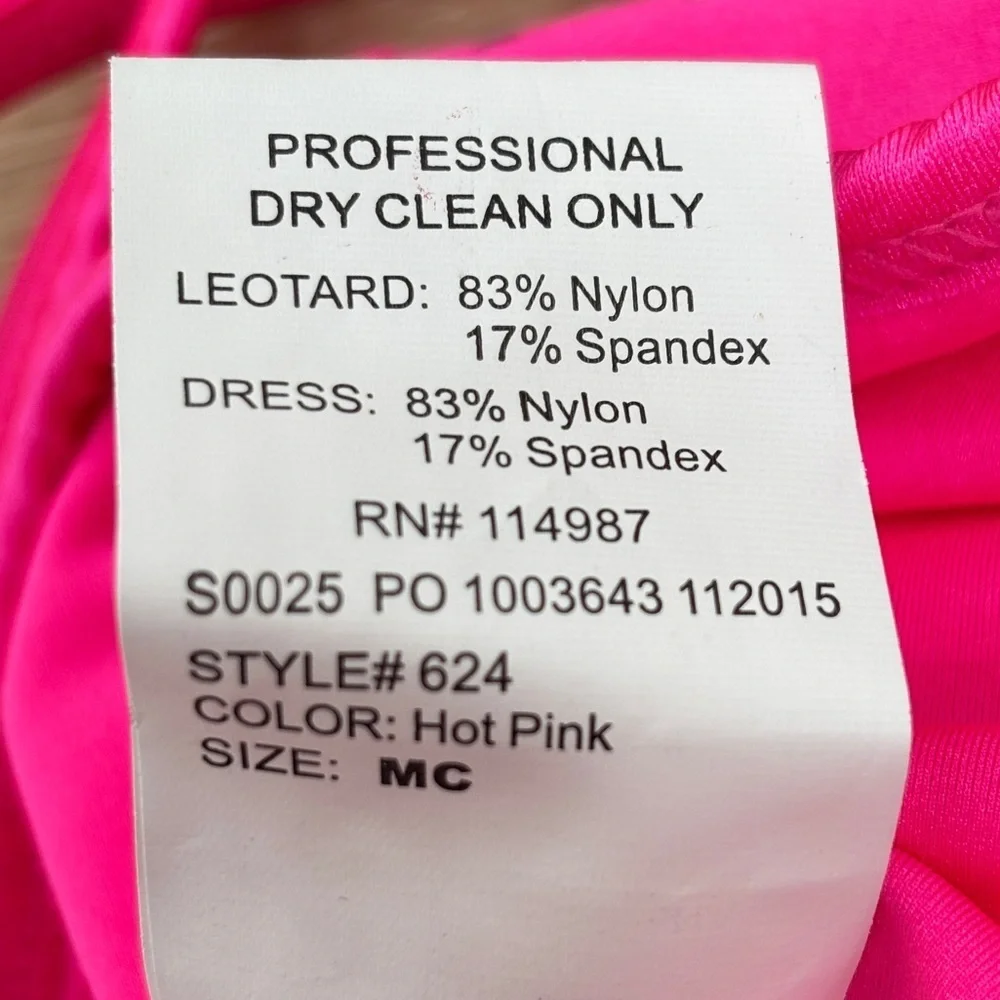 Revolution Dancewear Next To Me Hot Pink Dress Fringe Size MC Flapper Pageant